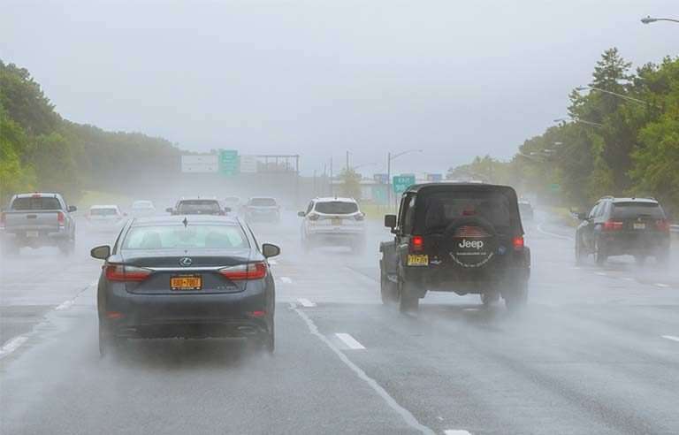 driving in rain