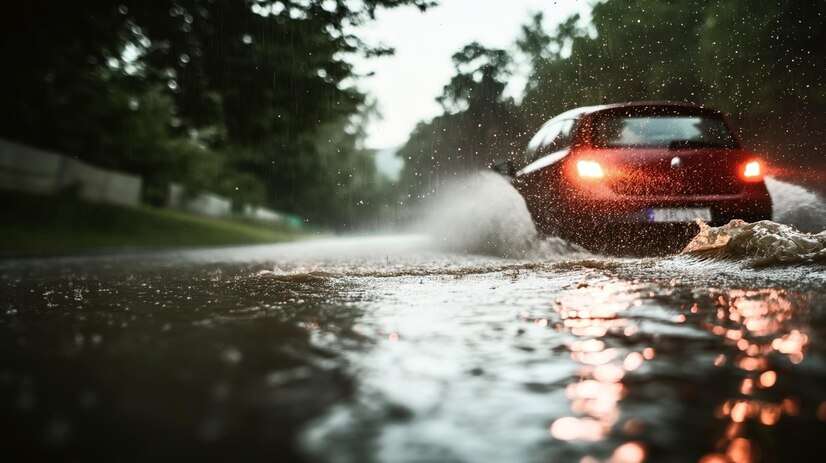 driving in rain