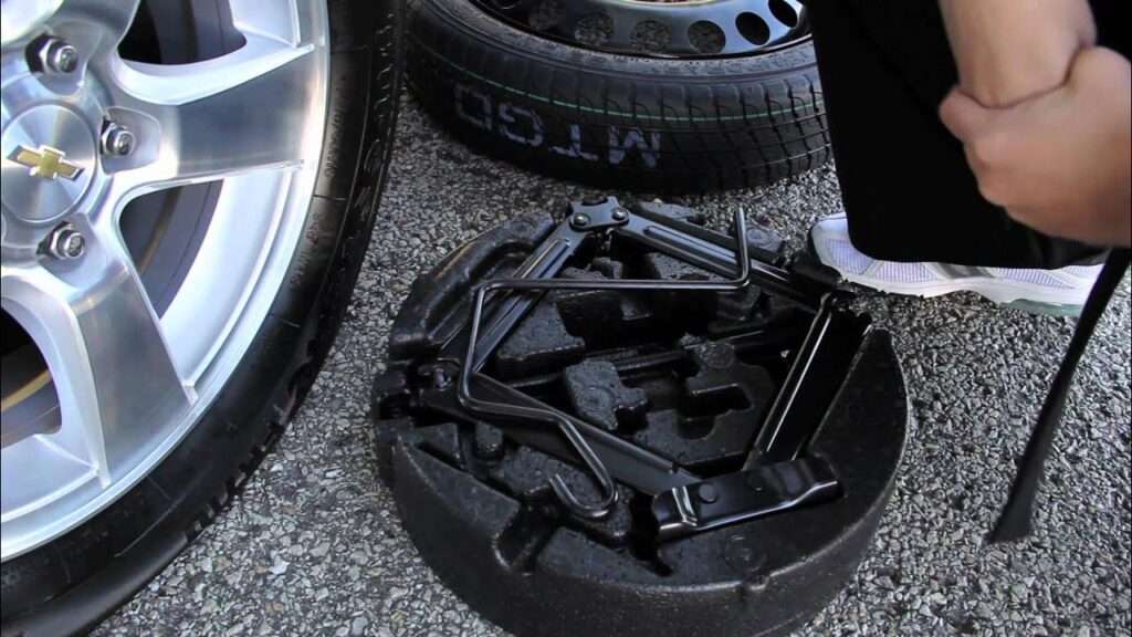 Spare Tire and Changing Kit