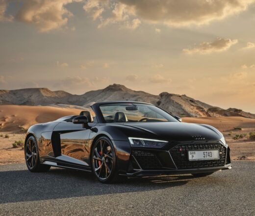 Rent Audi R8 Spyder Black in Dubai