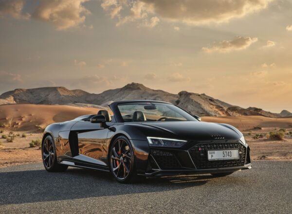 Rent Audi R8 Spyder Black in Dubai