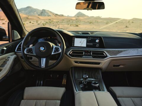 Rent BMW X7 M50i Black in Dubai
