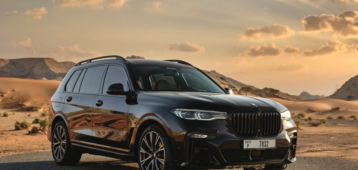 Rent BMW X7 M50i Black in Dubai