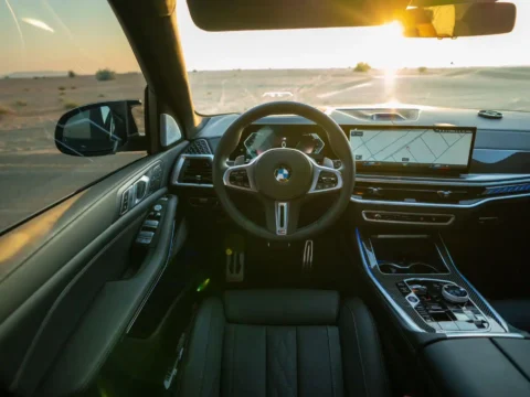 rent BMW X7 M60i Black in Dubai