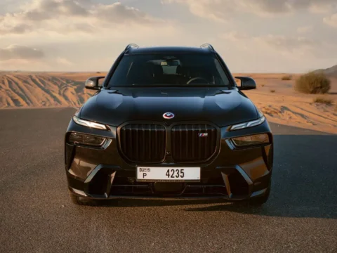 rent BMW X7 M60i Black in Dubai