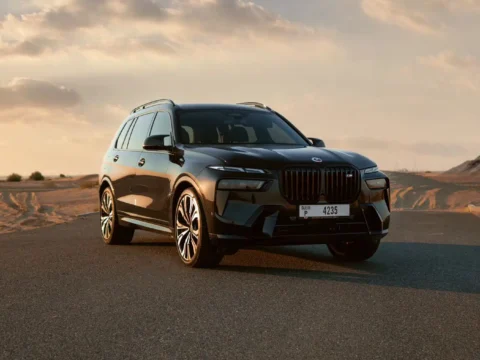 rent BMW X7 M60i Black in Dubai