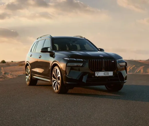 rent BMW X7 M60i Black in Dubai