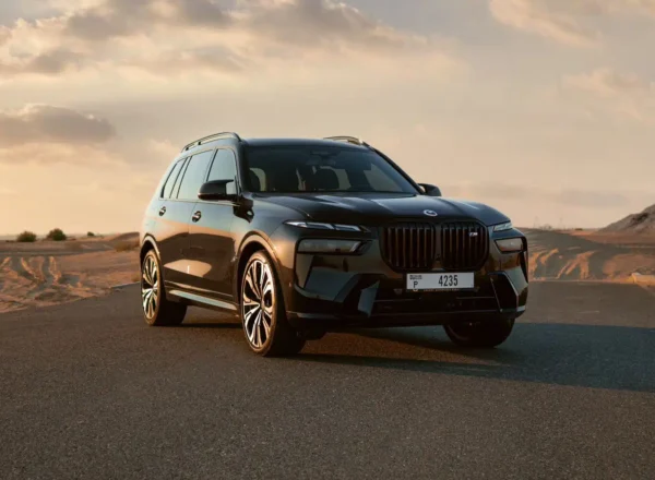 rent BMW X7 M60i Black in Dubai