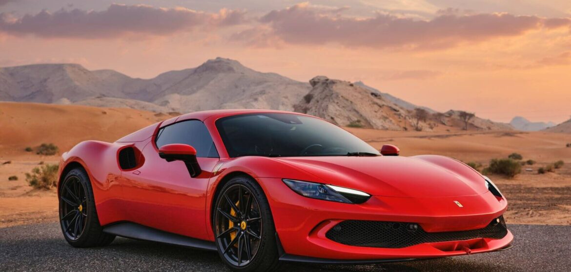 Rent Ferrari 296 GTS Spider Red in Dubai