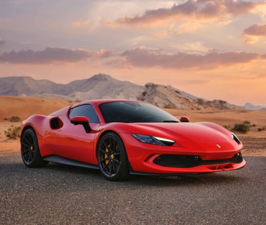 Rent Ferrari 296 GTS Spider Red in Dubai