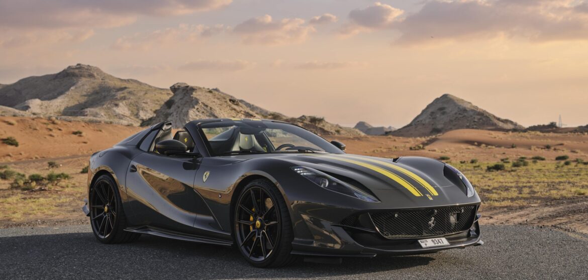 Rent Ferrari 812 GTS Novitec Spider Black in Dubai