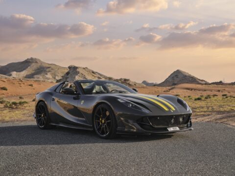 Rent Ferrari 812 GTS Novitec Spider Black in Dubai