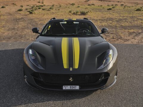 Rent Ferrari 812 GTS Novitec Spider Black in Dubai