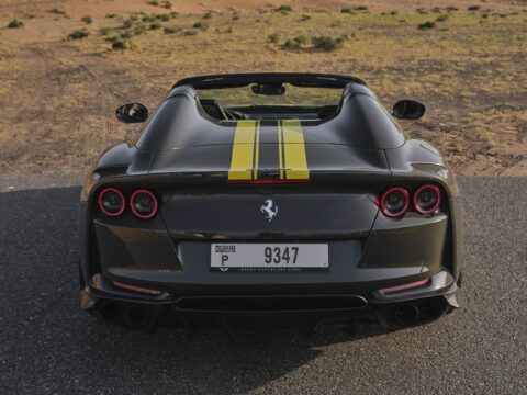 Rent Ferrari 812 GTS Novitec Spider Black in Dubai