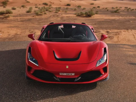 Rent Ferrari F8 Tributo Spider Novitec Red in Dubai