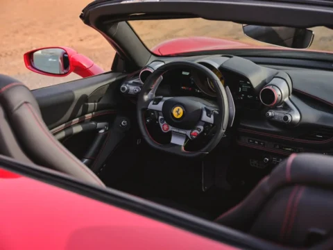 Rent Ferrari F8 Tributo Spider Novitec Red in Dubai