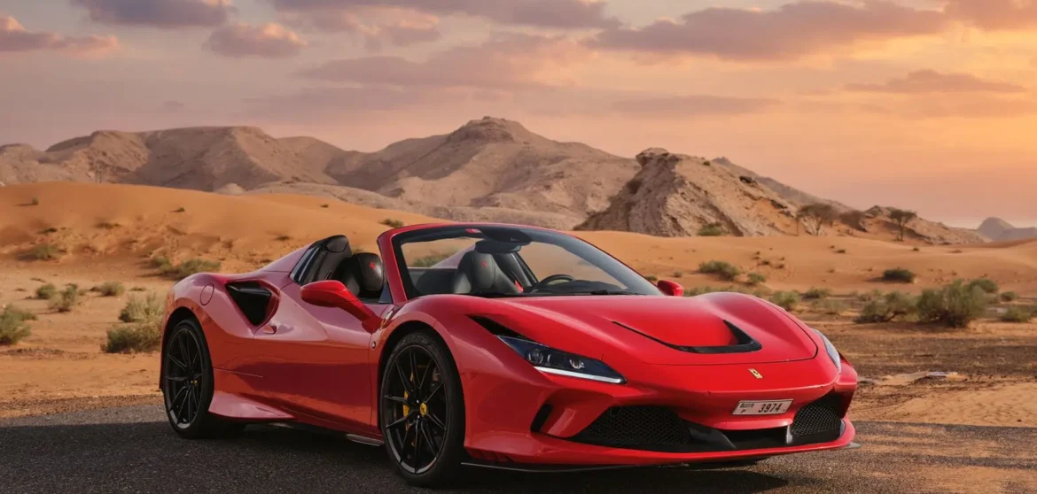 Rent Ferrari F8 Tributo Spider Novitec Red in Dubai