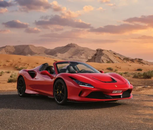 Rent Ferrari F8 Tributo Spider Novitec Red in Dubai