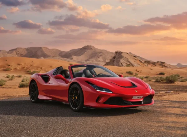 Rent Ferrari F8 Tributo Spider Novitec Red in Dubai
