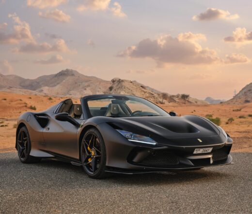 Rent Ferrari F8 Tributo Spider Novitec Black in Dubai