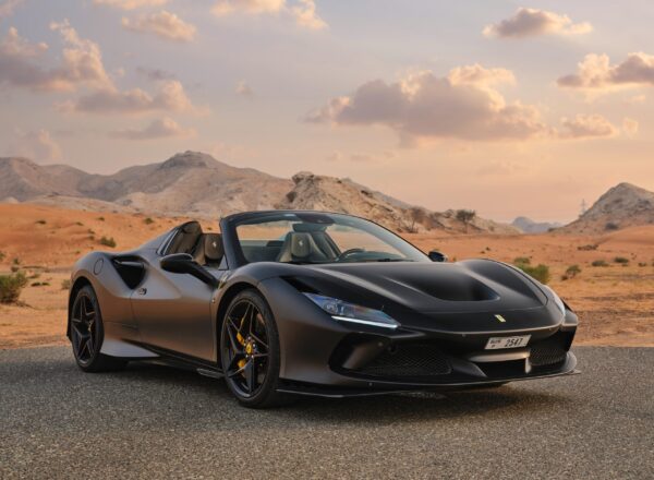Rent Ferrari F8 Tributo Spider Novitec Black in Dubai