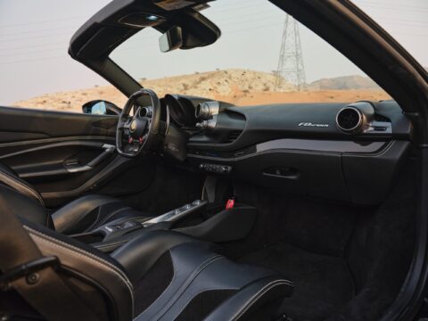 Rent Ferrari F8 Tributo Spider Novitec Black in Dubai