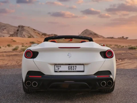 Ferrari Portofino Spider White in Dubai
