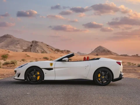 Ferrari Portofino Spider White in Dubai