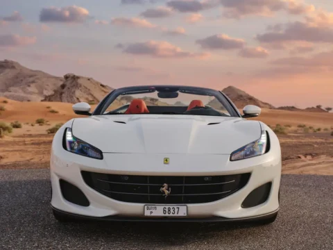 Ferrari Portofino Spider White in Dubai