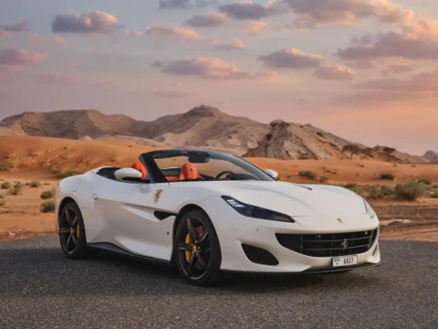Ferrari Portofino Spider White in Dubai