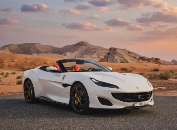 Ferrari Portofino Spider White in Dubai