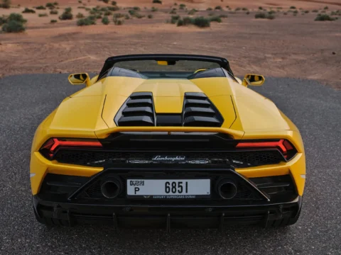 Lamborghini Huracan Evo Spyder Yellow
