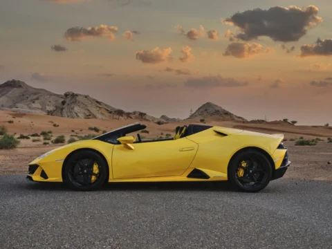 Lamborghini Huracan Evo Spyder Yellow