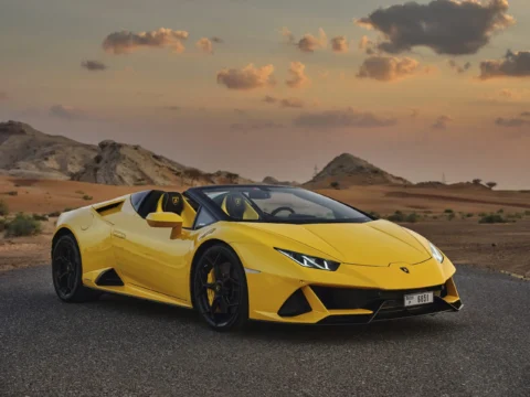 Lamborghini Huracan Evo Spyder Yellow