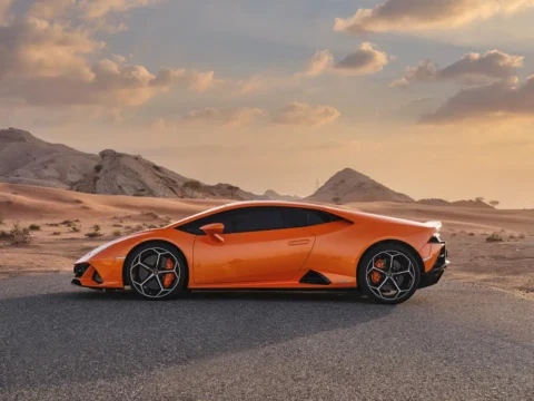 lamborghini huracan evo coupe orange