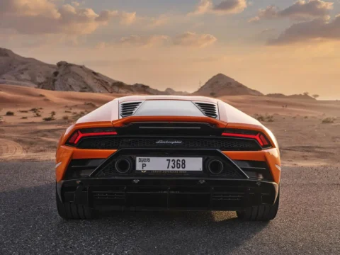 lamborghini huracan evo coupe orange