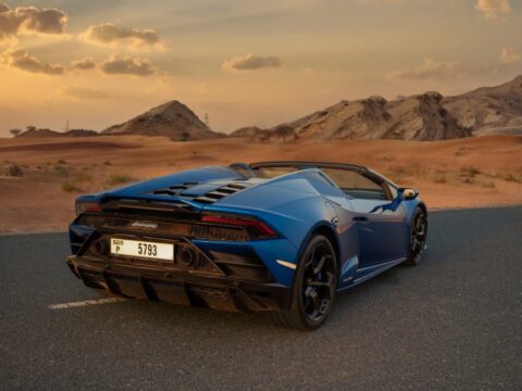 Lamborghini Huracan Evo Spyder Blue