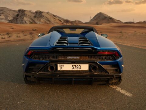Lamborghini Huracan Evo Spyder Blue