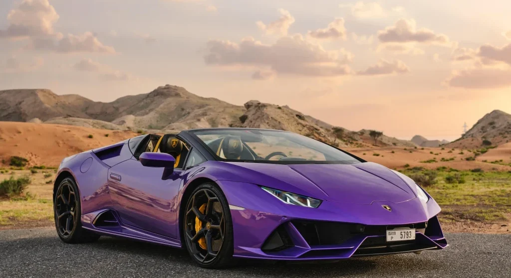 Lamborghini Huracan Evo Spyder Purple