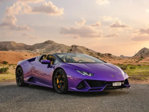 Lamborghini Huracan Evo Spyder Purple