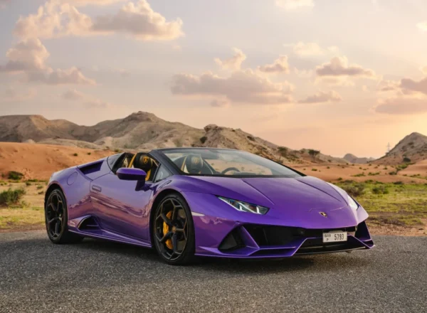 Lamborghini Huracan Evo Spyder Purple