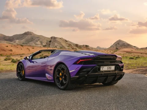 Lamborghini Huracan Evo Spyder Purple