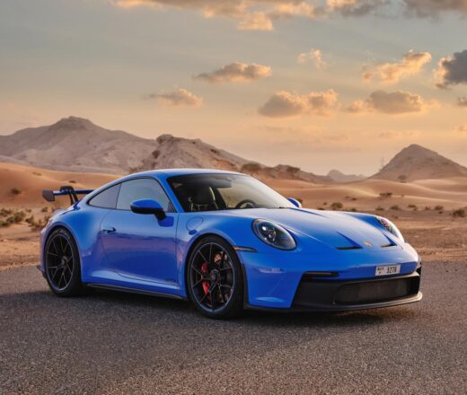 Rent Porsche 911 GT3 Blue in Dubai