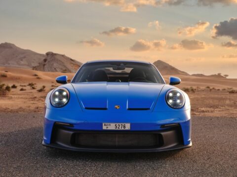 Rent Porsche 911 GT3 Blue in Dubai