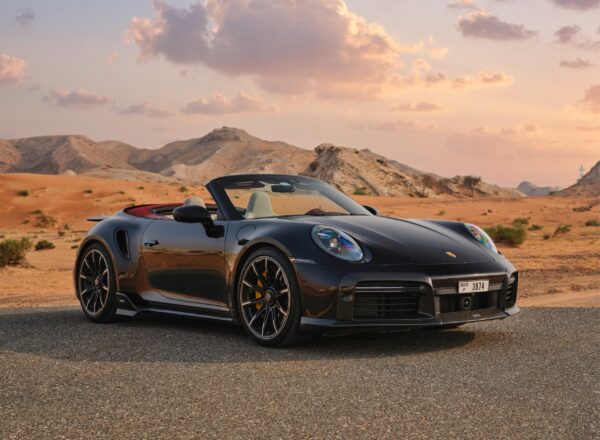 Rent Porsche 911 Turbo S Black in Dubai