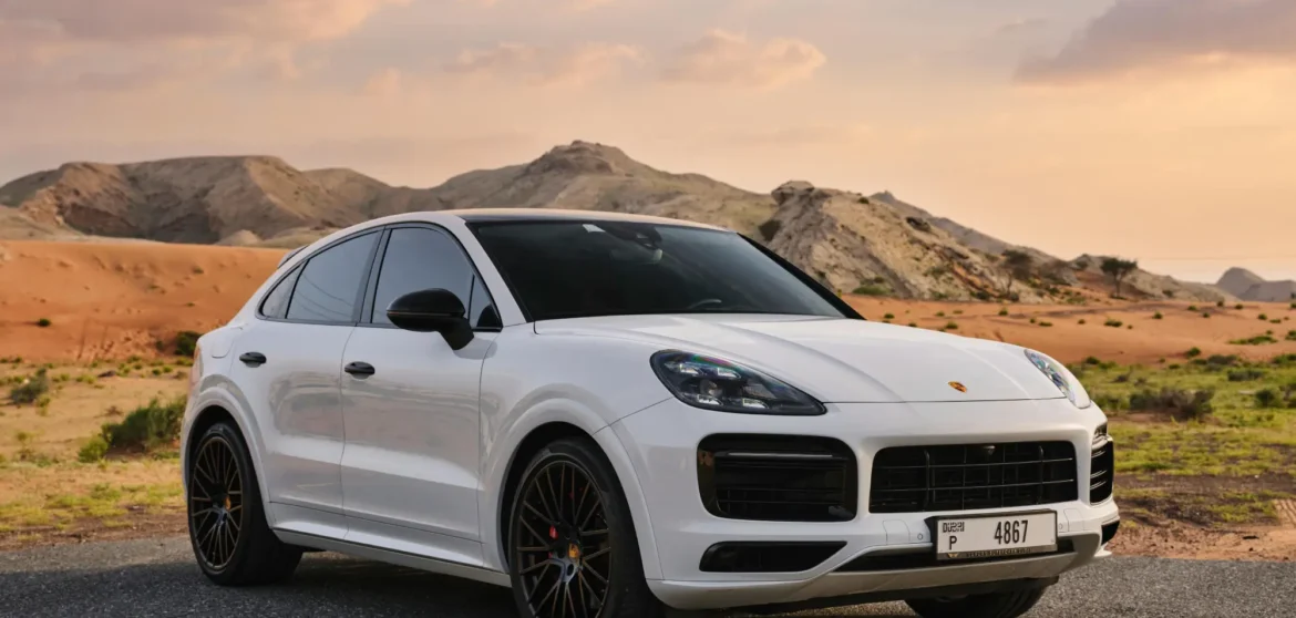 Rent Porsche Cayenne White in Dubai