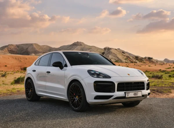 Rent Porsche Cayenne White in Dubai