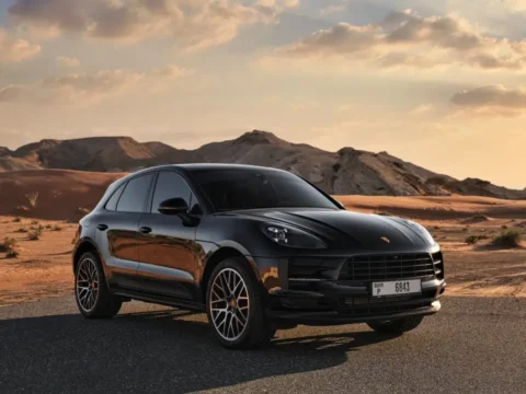 Rent Porsche Macan Sports Black in Dubai