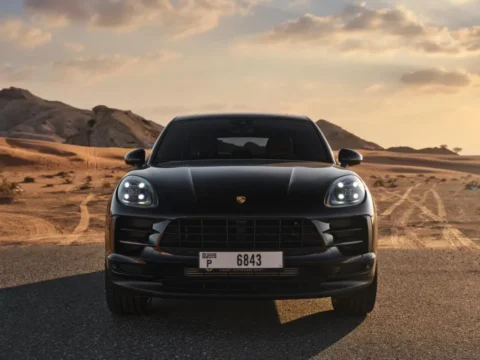 Rent Porsche Macan Sports Black in Dubai