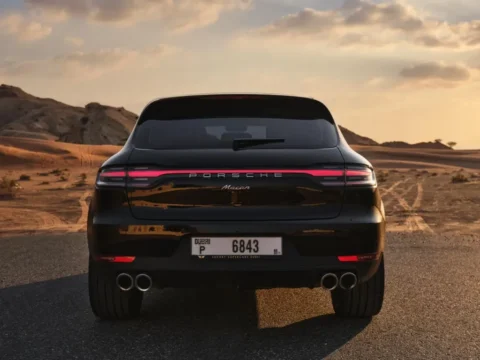 Rent Porsche Macan Sports Black in Dubai